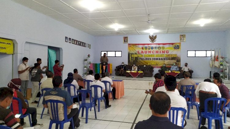 Polres Jombang Launching Kampung Tangguh Bersih Narkoba