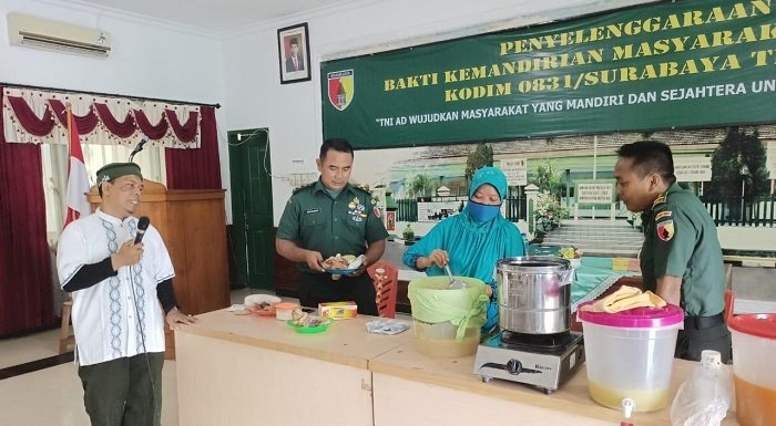 Wujudkan Pelaku Usaha Tangguh, Kodim 0831/Surabaya Timur Gelar Binter Terpadu Pelatihan bagi UMKM