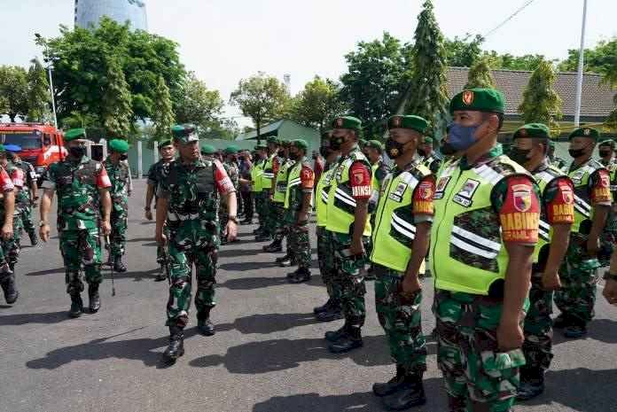 Danrem 084/Bhaskara Jaya Pimpin Apel Gelar Pasukan Pengamanan Kunjungan Presiden