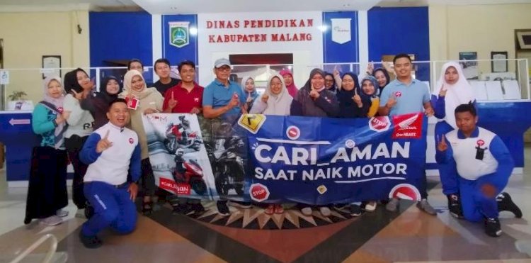 MPM Honda Jatim-Disdik Kabupaten Malang #Cari_Aman Berkendara