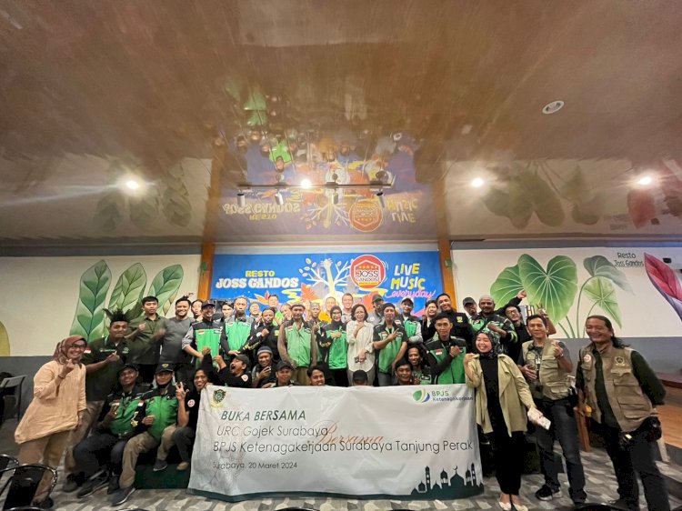 Sinergitas BPJS Ketenagakerjaan Surabaya Tanjung Perak dan URC Gojek