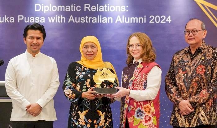 75 Tahun Diplomasi Australia-Indonesia,  Khofifah Apresiasi Legacy Kinerja Fionna Hoggart