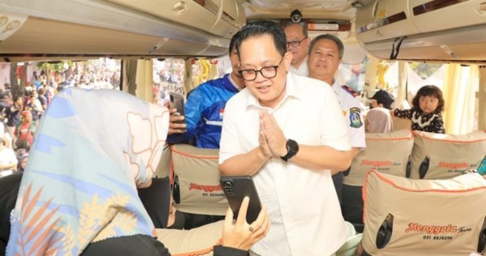 96 Bus Mudik Bareng Gratis Diberangkatkan, Pj. Gubernur Adhy Harapkan Peningkatan Jumlah Armada Tahun Depan