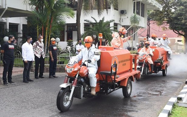 Cegah Penyebaran Covid-19 di Kota Kediri , Wali Kota Berangkatkan Tim Operasi Gabungan