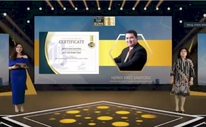 Dirut SIG, Hendi Prio Santoso Raih Penghargaan CEO Terbaik dalam Ajang Top BUMN Award 2020