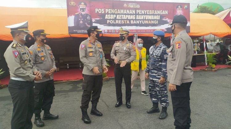 Dirregident Korlantas Polri, Kunjungi Pos Pengamanan Penyeberangan ASDP Ketapang