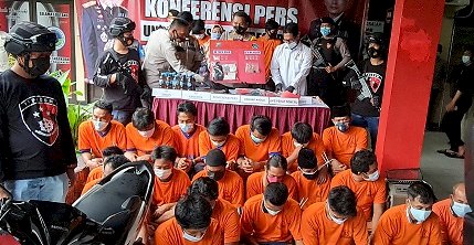 Operasi Pekat, Polres Bangkalan Ungkap 16 Kasus Premanisme dan 4 Kasus Narkoba