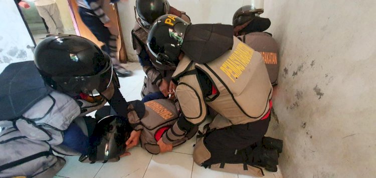Lapas Surabaya Latihan Antisipasi Kerusuhan