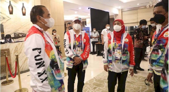 PON XX Papua Resmi Dibuka Presiden, Gubernur Khofifah Semangati Atlet, Jatim Naik Peringkat 3