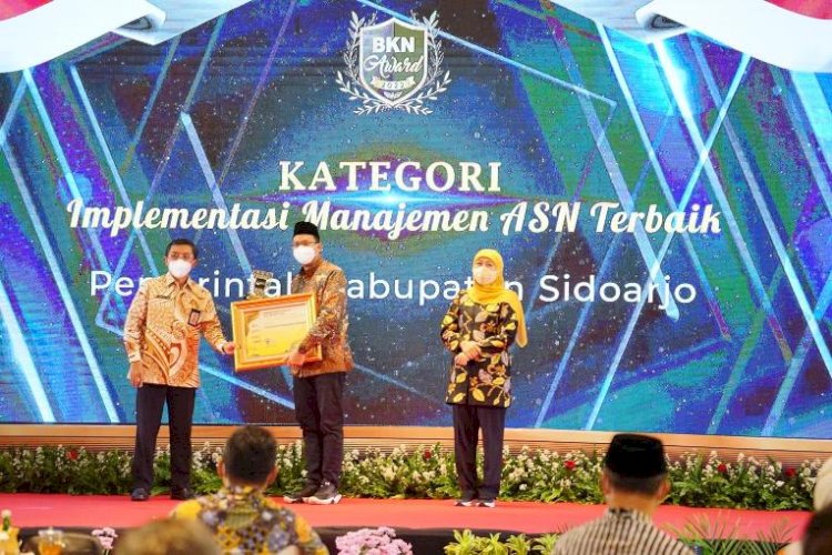 Pemkab Sidoarjo Sabet Tiga Penghargaan BKN Award 2022