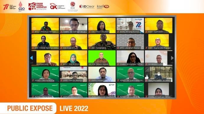 54 Perusahaan Ramaikan Public Expose Live 2022