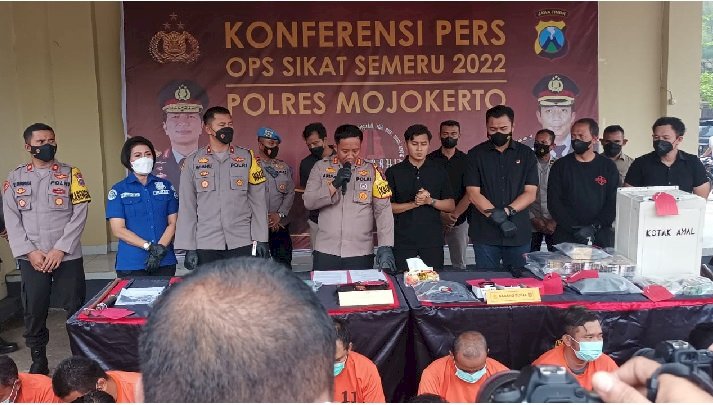 12 Hari Operasi Sikat Semeru di Mojokerto, Polres Amankan 30 Pelaku