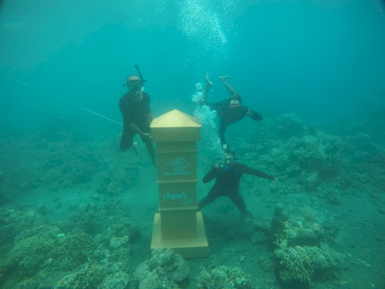 Post Box Underwater, Spot Selfie Diving Baru di Pantai GWD Banyuwangi
