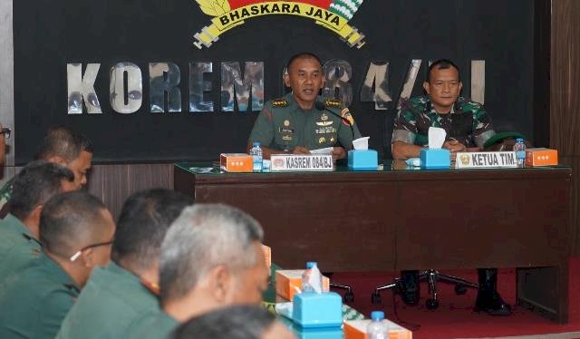 Tim Asistensi Sisfolog TNI AD Kunjungi Korem 084/BJ