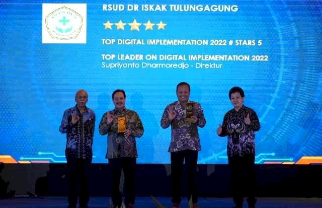 Sukses Transformasi Digital, RSUD Dr Iskak Sabet Penghargaan Nasional Top Digital Awards 2022