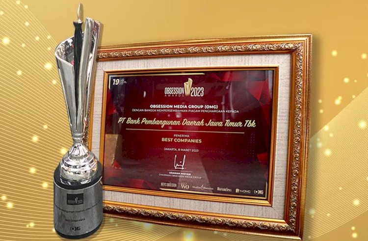 Bank Jatim Raih Penghargaan Kategori Best Companies