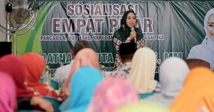 Di Rumah Aspirasi, Hj Ratna Juwita Sari Sosialiasi 4 Pilar Kebangsaan MPR RI