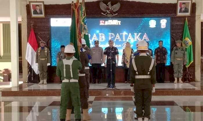 Sambut Hari Jadi Ke-78 Provinsi Jawa Timur, Kirab Pataka JBMB Disambut Pj Bupati Bondowoso