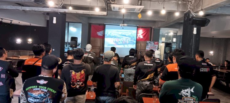 Komunitas Honda Jatim Dukung Pebalap AHRT dengan Nobar