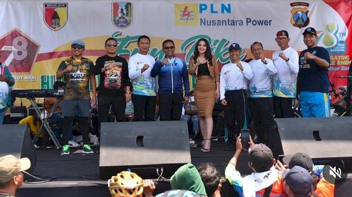 Fun Bike Peringatan HUT TNI Ke-78 dan Hari Listrik Nasional  di Tuban Meriah, Diikuti Ribuan Peserta