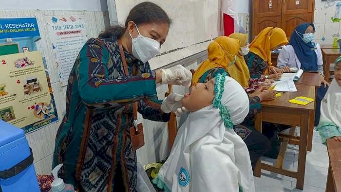 Sukses Lakukan Jemput Bola,  Capaian Sub PIN Polio Kota Kediri di Atas Target Jatim