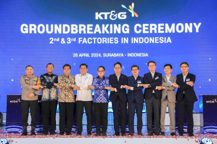 Pj. Gubernur Adhy Ground Breaking Pabrik KT&G di Pasuruan